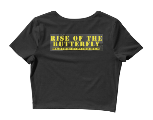 Rise of the Butterfly Crop Top
