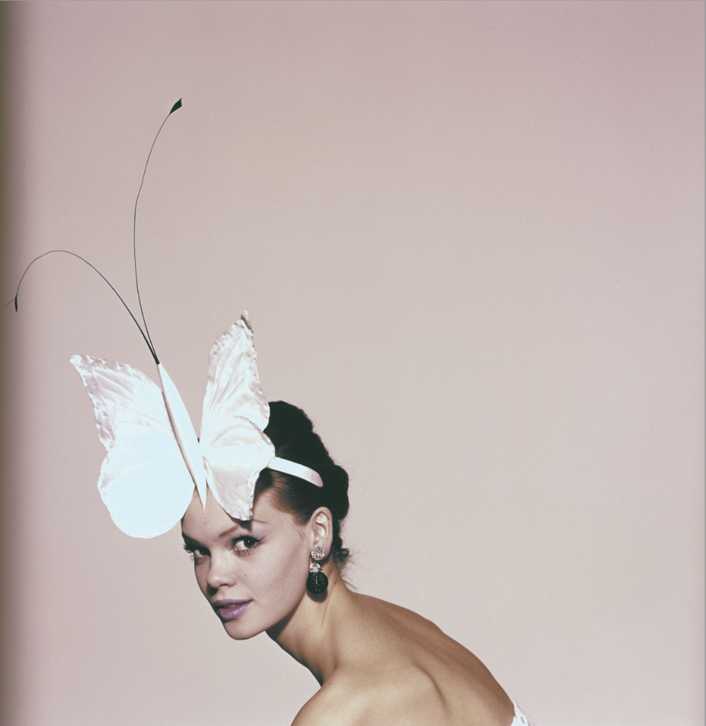 Photograph by Tom Palumbo: Model with Butterfly Hat- Vogue Patterns 1960 (donated in support for Rise of the Butterfly)