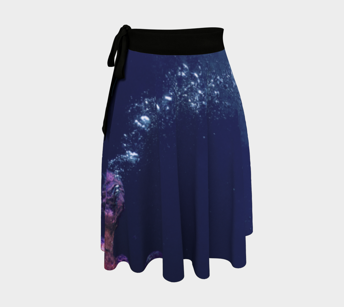 coral is life wrap skirt by Layla Love