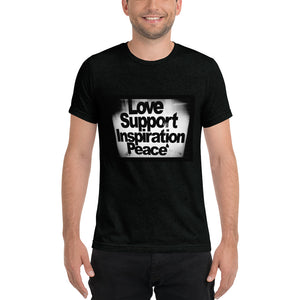 Love, Support, Inspiration, Peace short sleeve t-shirt
