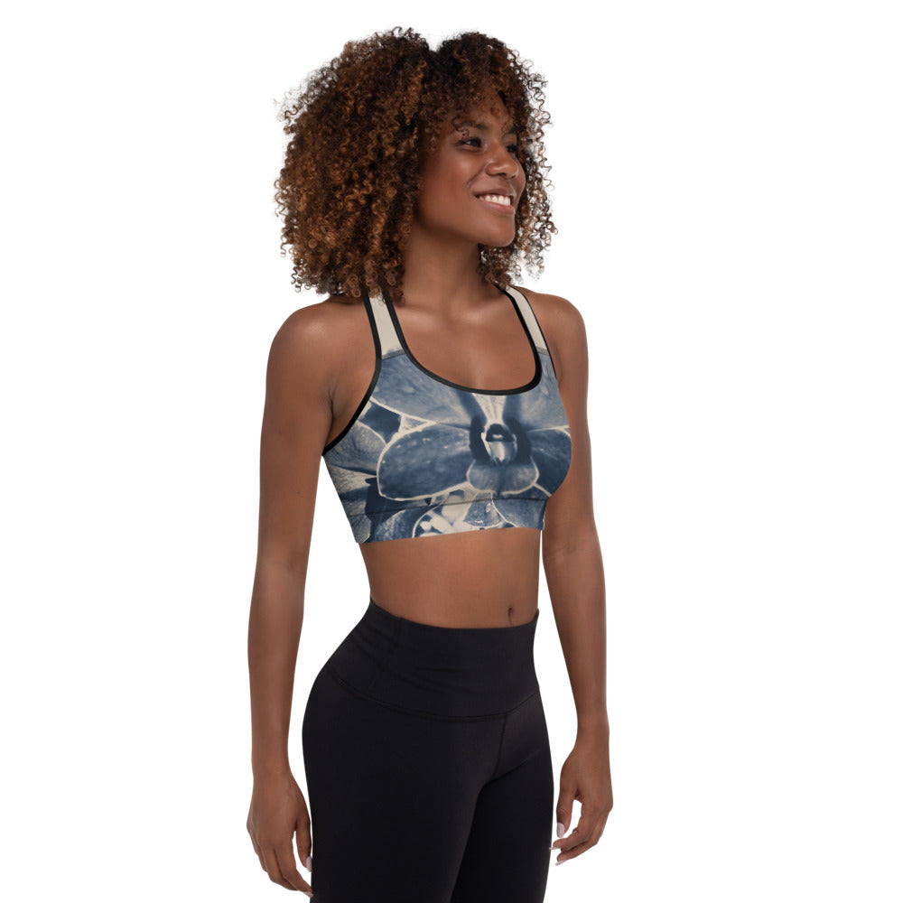 Inkstain Peach Padded Sports Bra