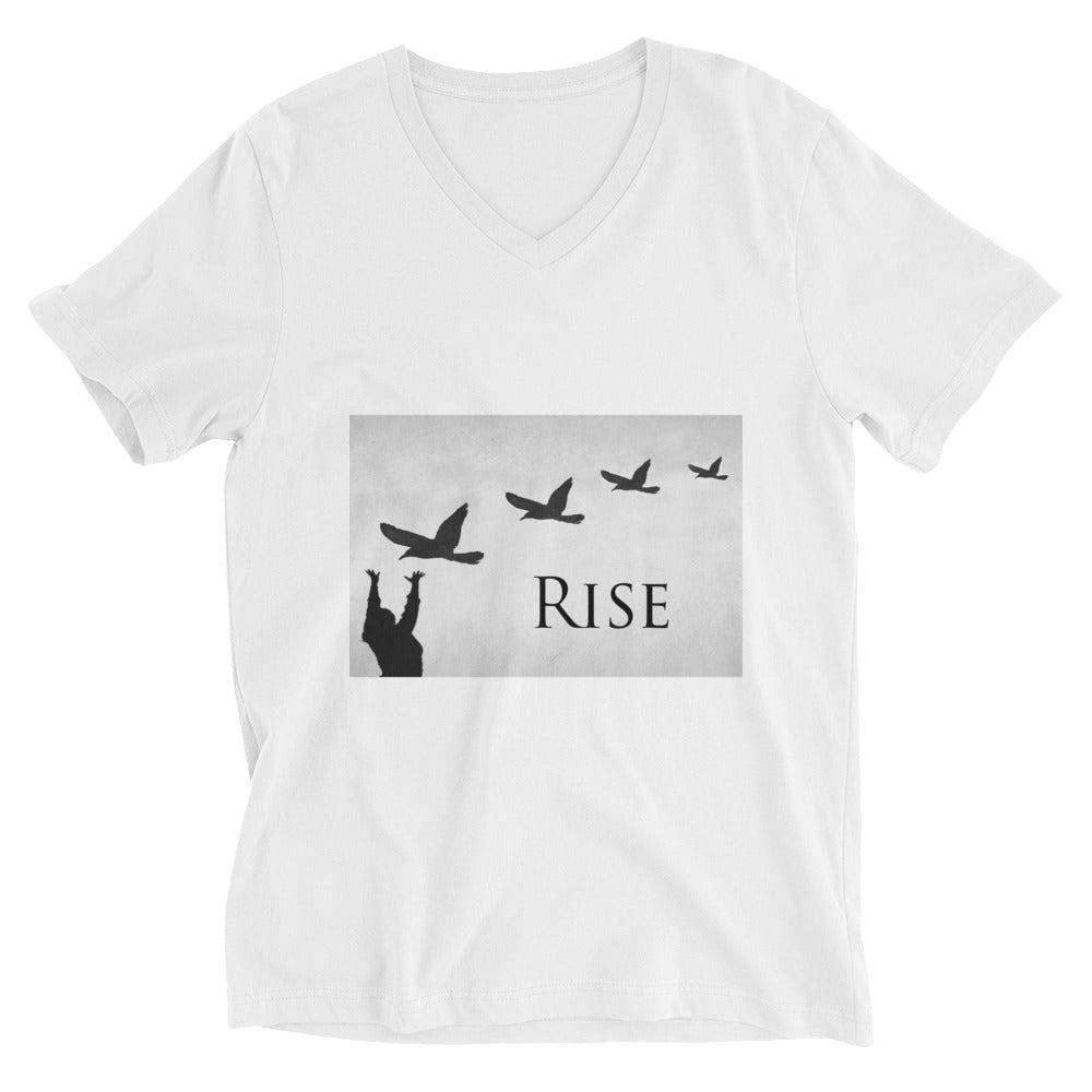Unisex Short Sleeve V-Neck T-Shirt